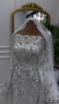 G21-096 عاجي فستان منفوش فستان زفاف Main Clean Frame